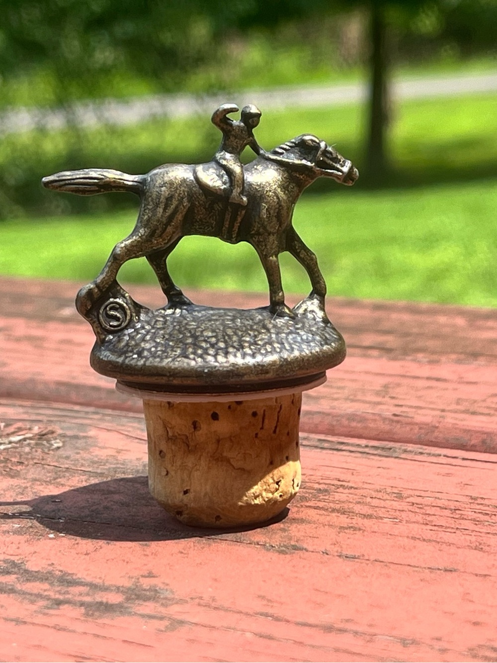 Blanton’s Bourbon Horse Bottle Stopper Letter S Collectible